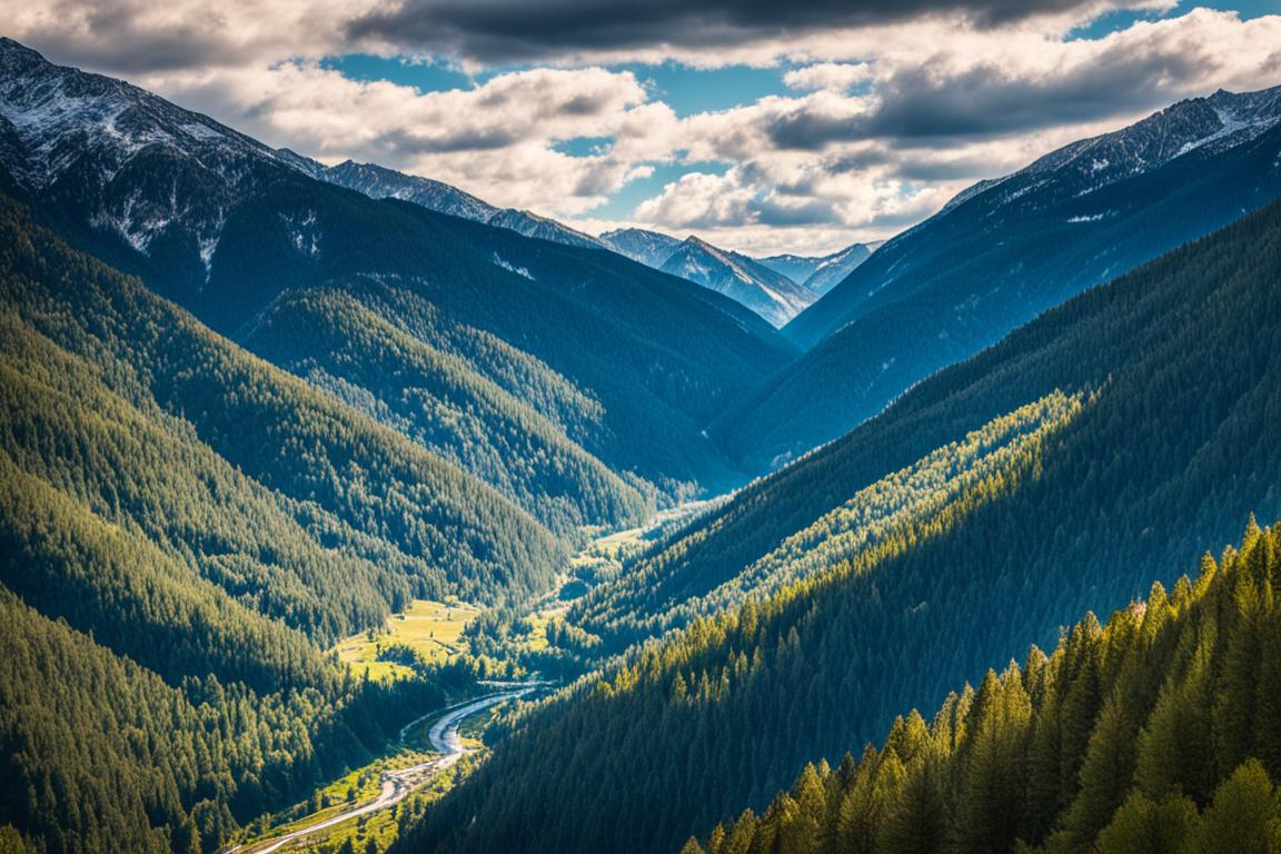 Paisagens de montanha em La Massana