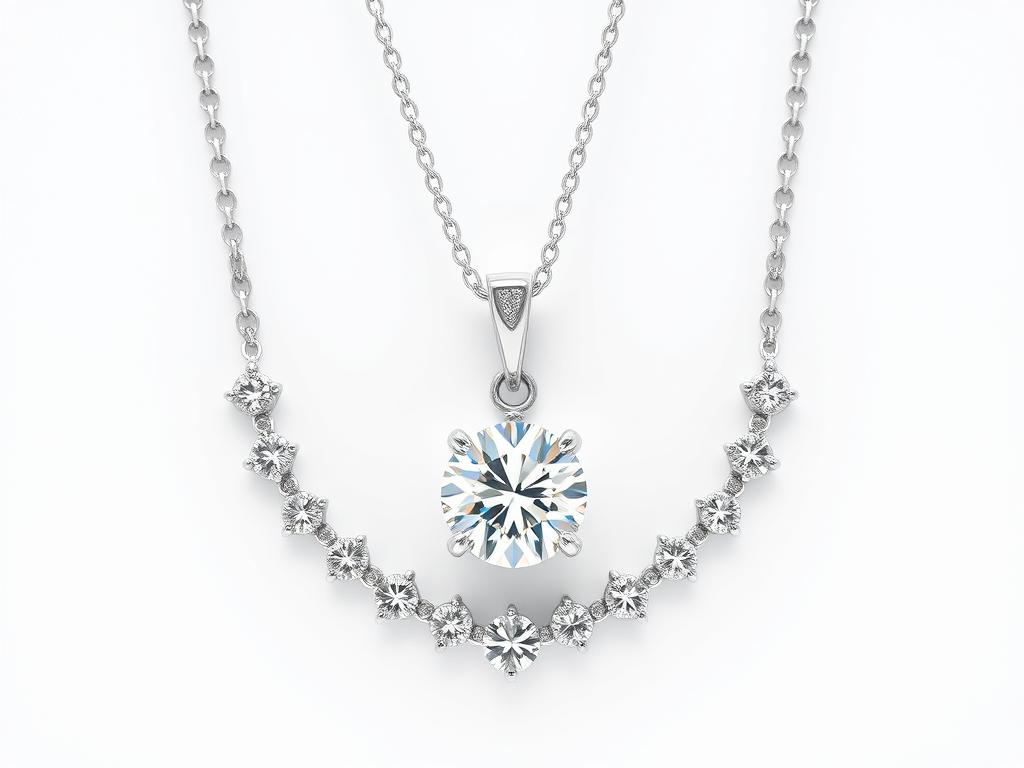 Colar de Prata 925 com Zircônias Colar de Prata 925 com Zircônias